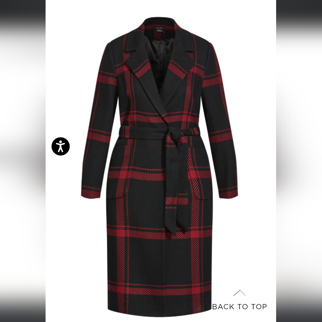 Checkmate Coat Ruby